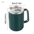 thumbnail image 4 of Eyucdvc 12 oz Double Wall Insulated Stainless Steel Tumbler with Handle and Lid Spill Proof Travel Coffee Cup for Hot Cold Beverages Reusable Thermal Water Mug for Kitchen Outdoor Daily Use, 4 of 6