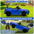 thumbnail image 4 of 12V Ride on Cars with Remote Control, Licensed BMW M4 Battery Powered Ride on Toys for Kids Boys Girls Gifts, Kids Electric Cars Vehicle with Music, Bluetooth, Story, USB/MP3 Port, LED Light, Blue, 4 of 7