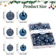 thumbnail image 3 of Blue Christmas Ornaments, Christmas Tree Ball Decorations, Hanging Holiday Ornaments for Tree Wreath Garland Home Decor, 3 of 6
