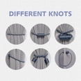 thumbnail image 5 of Paquete de alzapaños magnéticos para cortinas, prácticos alzapaños de cortina tejidos a mano de 16 pulgadas, decoración cilíndrica para ventana de oficina en casa (azul marino), 5 of 5