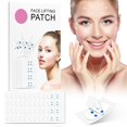 thumbnail image 2 of Almohadillas de cúrcuma, cinta reafirmante facial, adhesivos reafirmantes instantáneos, parches reafirmantes antiarrugas, reafirma la piel flácida alrededor del rostro para la línea V del rostro, 80 u, 2 of 9