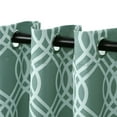 thumbnail image 2 of Superior Ribbon Blackout Curtains Set of 2, Grommet Header Cutain Panel Pair, Silver, 52"W x 84"L, 2 of 7