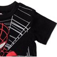 thumbnail image 5 of Marvel Spider-Man Miles Morales Toddler Boys T-Shirt and MeshShorts Outfit Set Toddler to Big Kid, 5 of 5