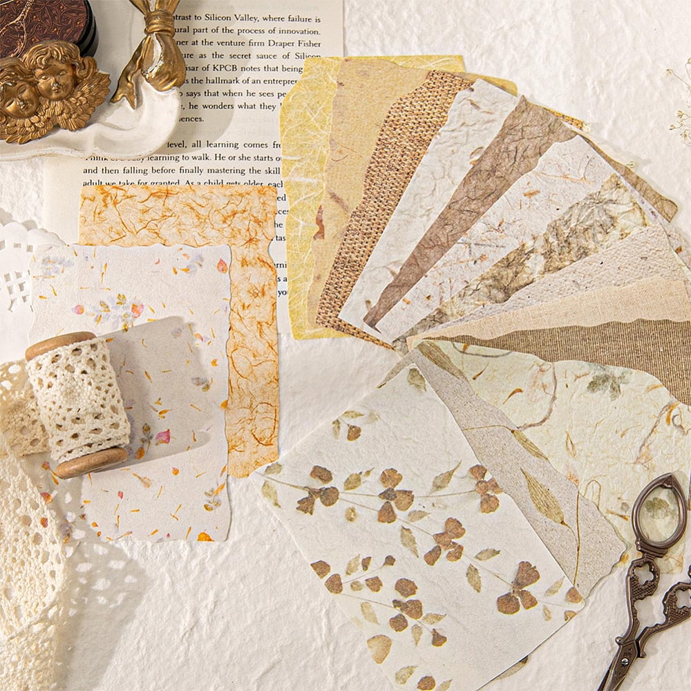 6 Sets 6 Styles Scrapbook Paper Pad for DIY Album Scrapbook Greeting Card Background Paper Mixed Color 80~125mm 1 set/style DIY