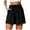Black, variant on Hessimy Shorts For Women Women Casual Solid High Waist Shorts Womens Elastic Waist Summer Shorts High Waisted Shorts(Black,XL)