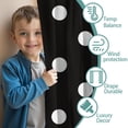 thumbnail image 3 of 2 Panels Print Pattern Nursery Curtains Boys Girls Kids Window Drapes for Living Bedroom Playroom Room Decor Rod Pocket 42x63Inch, 3 of 4