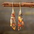 thumbnail image 2 of Bohemian Emperor Stone Geometric Pendant Earrings, 2 of 5