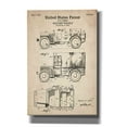 thumbnail image 1 of Epic Graffiti "Military Vehicle Blueprint Patent Parchment" Giclee Canvas Wall Art, 12"x18", 1 of 3