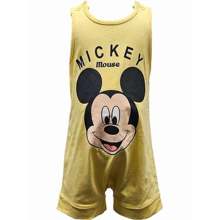 Disney Classic Mic Smile Infant Boys Romper