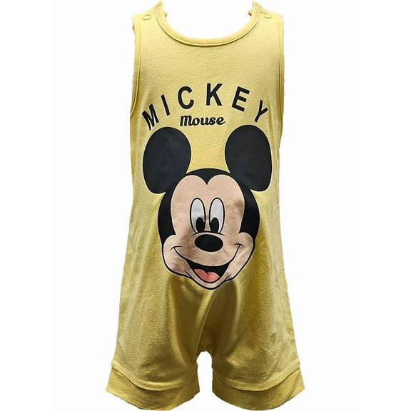 Disney Classic Mic Smile Infant Boys Romper