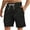 Black, variant on XuJwPNcy Shorts for Men Big and Talls Summer Basic Solid Color Casual Drawstring Elastic Waisted Shorts with Pockets