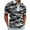 Camouflage, variant on WREESH Camouflage Henley for Men Turndown Collar Quarter Zip Athleisure Short Sleeve Shirt Blue