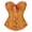 Gold, variant on Corset Tops Lace Up Overbust Body Shaper Bustier Corsets for Women Vintage Froal Printed Button Down Slim Tube Tops Gn2 Xs