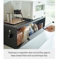 thumbnail image 2 of Yamazaki Home Bread Box - Wide, Black, Steel, 32L, Supports 22 pounds, No Assembly, 2 of 7