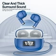 thumbnail image 4 of Auriculares Bluetooth Inalámbricos Bluetooth 5.3 en Oído Auriculares Inalámbricos con Batería, Pantalla Digital, Reducción de Ruido Inteligente, Auriculares Multifuncionales Impermeables de Subwoofer, 4 of 8