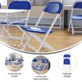 thumbnail image 2 of 10 Pk. Kids Blue Plastic Folding Chair, 2 of 9