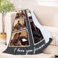 thumbnail image 4 of Personalised Photo Blanket Couple Gift, Mother's Day Birthday Wedding Anniversary Valentine's Day Blanket Gift, Custom Blanket with Photo for Boyfriend Girlfriend, 4 of 6