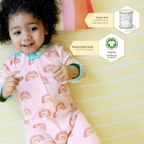 Burt s Bees Baby Stripe Fitted Crib Sheet Organic Cotton BEESNUG Sunshine Yellow Stripes Fits Unisex Standard Bed and Toddler Mattress Infant Essentials 52 x 28 Inch 1 Pack Walmart Business Supplies
