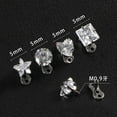 thumbnail image 5 of 16G CZ Crystal Heart Dermal Anchor Tops and Base G23 Titanium Microdermal Dermal Piercings Surface Skin Piercing Studs Punk Body Jewelry, 5 of 5