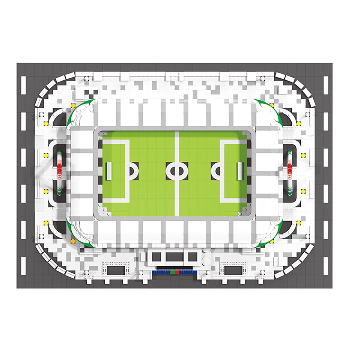 Juventus Allianz Stadium Diamond Block Building Set – 2,342 Pieces Micro-Brick Football Stadium Model Kit, Architecture Collectible Display Toy for Adults & Teens Age 14+