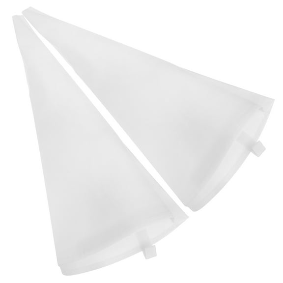 LOLIPPYY 2-Pack White Reusable Fabric Pastry Bags for Cake Decorating and Home Baking Tools, and Easy to Clean