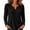 01-Black, variant on Waffle Knit Shirts for Women Notch V Neck Long Sleeve Tops Casual Relaxed Fit Fashion Pullover Blouses