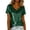 Green, variant on Womens Short Sleeve Round-Neck Blouses & Shirts Sequin Solid Color High Neck Short Sleeve Top