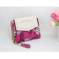 thumbnail image 2 of Short Purse Lace Tassel Pendant Wallet Purse Pink Red, 2 of 5