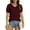 01 Wine Red, variant on Aiyino Women’s Tops And Blouse Plus Size Short Sleeve Casual Loose Summer T Shirts,L Green