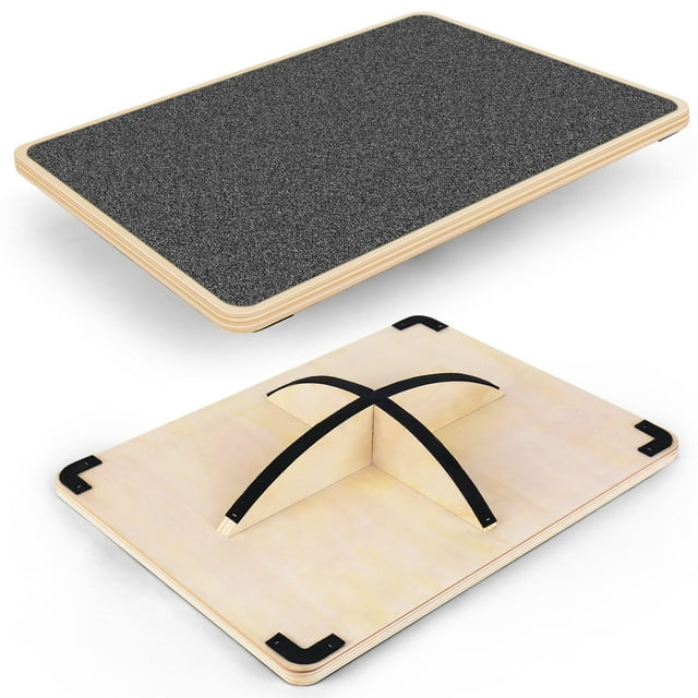 Tabla de balanceo Woodure 360°, antideslizante, 159 kg