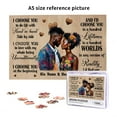 thumbnail image 6 of Personalized 1000 Piece Puzzle for African American Couples, I Choose You Black Love 1000 Piece Jigsaw Puzzle with Custom Names – Black Couple Romantic Anniversary or Wedding Gift, 6 of 8