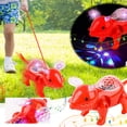 thumbnail image 2 of TIELUTT Walking Singing Musical Light Up Toy with Leash Kids Interactive Toy Christmas Toy 5 Years Girl Cooking Games Smelly Vials Carnival Button Dog Words Rattle Musical Carpet, 2 of 8