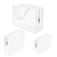 thumbnail image 1 of Kit de neceseres de viaje ROYBENS de PVC transparente, 3 unidades, 1 of 6