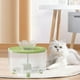 thumbnail image 5 of Fuente de agua para gatos, dispensador de agua para perros, 5 V, alimentación USB, silenciosa, regalo, base estable Verde, 5 of 9