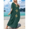 thumbnail image 3 of Bsubseach Fashion kaftan Dresses for Women Plus Size Swimsuit Cover up Summer Maxi Moomoo Dresses, 3 of 5