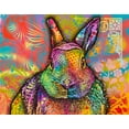 thumbnail image 2 of Dean Russo Collection 14x12 Black Ornate Wood Framed with Double Matting Museum Art Print Titled - Hare, 2 of 4
