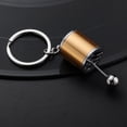thumbnail image 2 of Black Polished Metal 6-Speed & Reverse Gear Shifter Keychain - Functional Manual Transmission Model, Lightweight Compact Design, Creative Car Lover Gift for Keyrings, Bags, Mobile -, 2 of 6