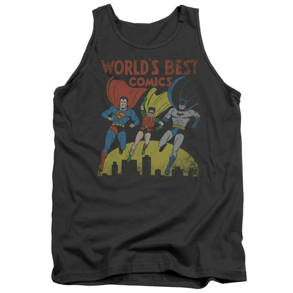 Jla - Worlds Best - Tank Top - Large
