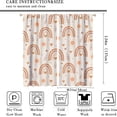 thumbnail image 2 of Boho Rainbow Curtains, Lovely Rainbow Love Sun and Brown Peach Star Pattern, Children Boys Girls Bedroom Living Room Nursery Nursery Decorative Curtains, 2 Panel Set,42X54 Inch, 2 of 6