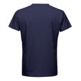 thumbnail image 5 of Men's T-shirt V-neck Solid Large Casual Zipper Short Sleeve T-shirt 2XL, 5 of 5