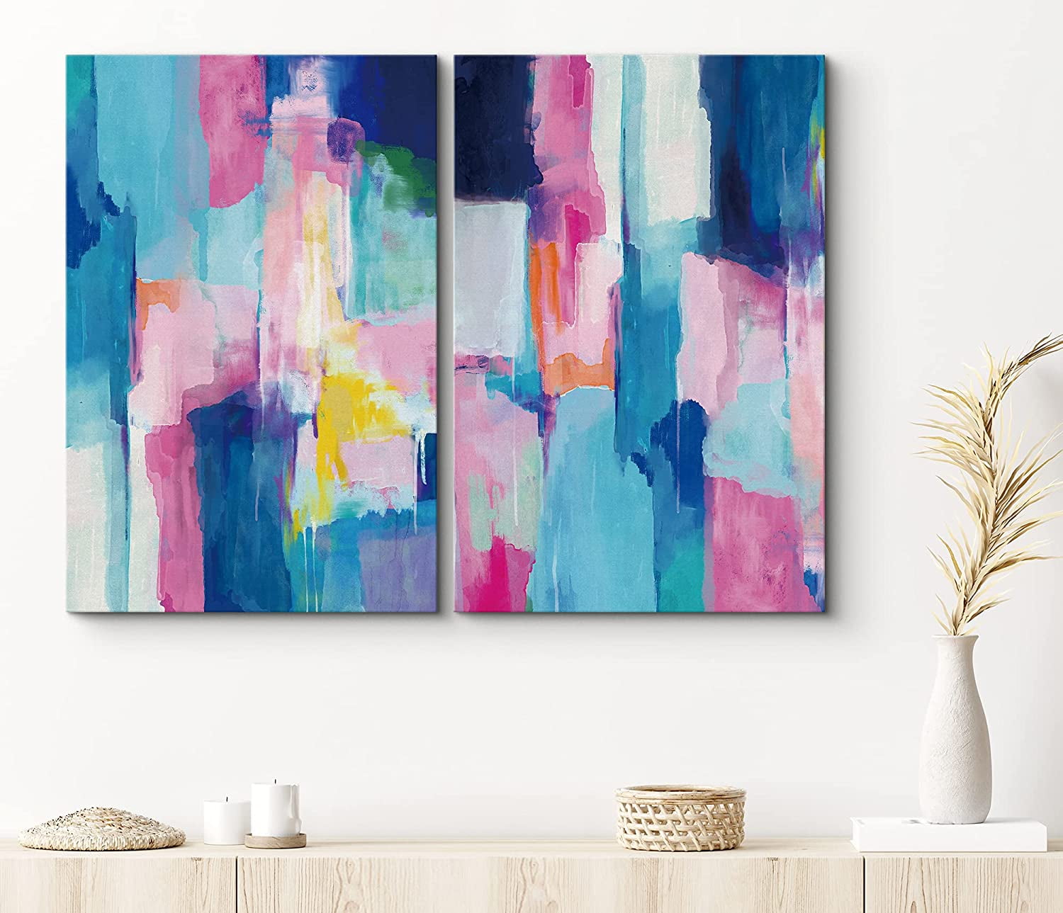 Abstract cloud colorful Love Painting Classical Canvas Print wall art home decor 