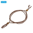 thumbnail image 3 of Uxcell 42mm Necklace Cord Empty Stone Holder Crystal Cage Necklace Holder Adjustable, Brown 6 Pack, 3 of 6