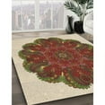thumbnail image 3 of Ahgly Company Machine Washable Indoor Rectangle Transitional Saffron Red Area Rugs, 5' x 8', 3 of 7