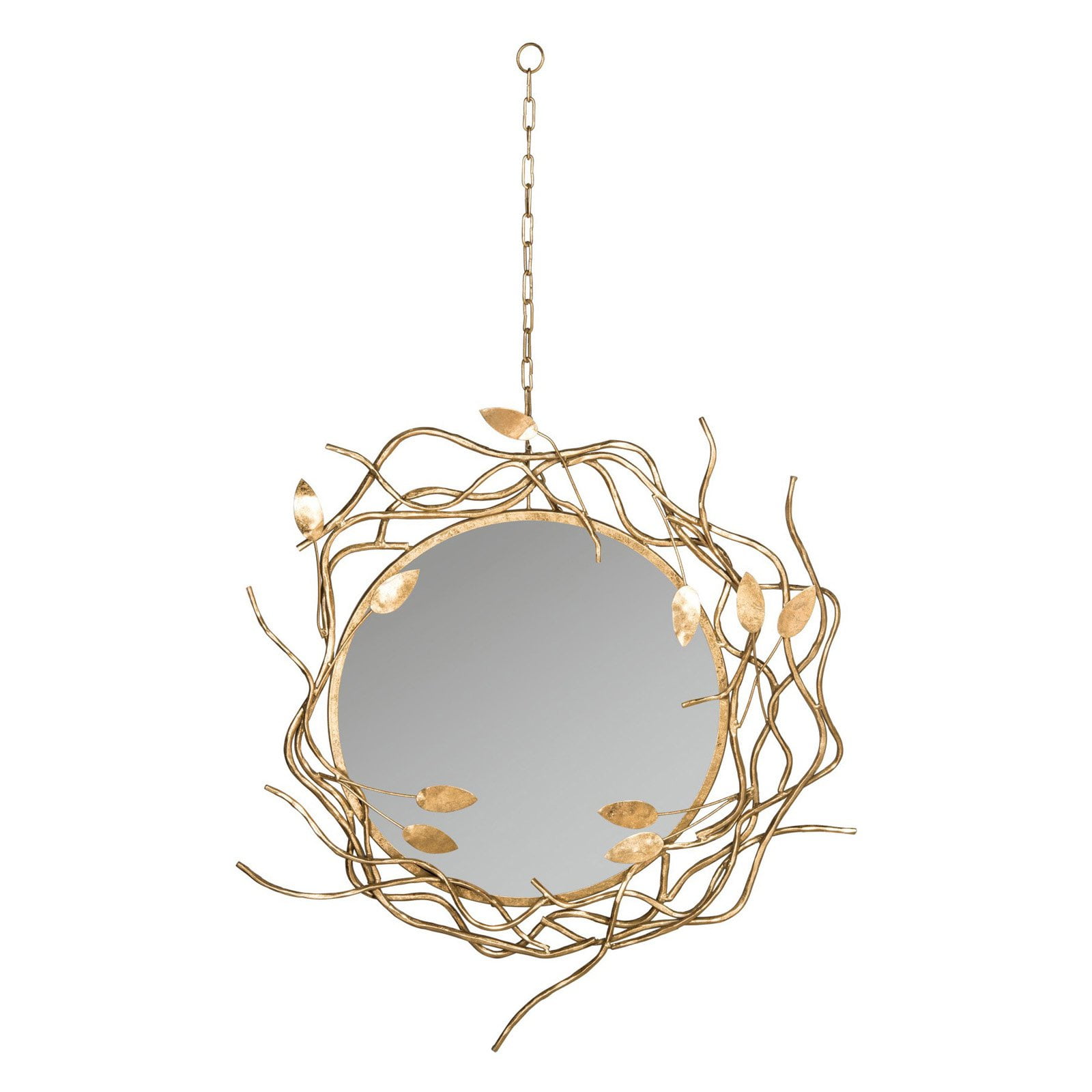 Safavieh Gold Wreath Wall Mirror - Walmart.com