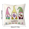thumbnail image 4 of Xihbxyly Funda de Almohada de Pascua, Encantador Diseño Floral de Conejo, Tela Cepillada Suave y Cómoda, Cierre de Cremallera Oculto, Ideal para Decorar El Sofá o La Silla, Regalo Perfecto para Amigo, 4 of 6