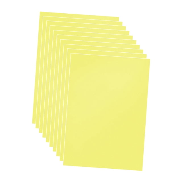 GUOOL 10 Pieces PVC Sheets DIY Stencil Art Sheet for Decoration Projects DIY Craft Yellow