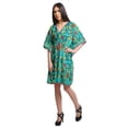 thumbnail image 3 of Moomaya Robe Courte de Caftan de Plage, Robe de Couverture Imprimée, Kaftan pour Femmes, Tenue de Plage, Couverture, 3 of 4