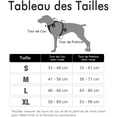 thumbnail image 2 of Negro - Arnés antitirones para perros, arnés reflectante ajustable, fácil de poner para perros, con arnés frontal con clip, adecuado para perros medianos y grandes (talla L, se adapta a gatos de 33 a, 2 of 5