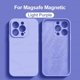 thumbnail image 3 of Liquid Silicone For Magsafe Magnetic Case For iPhone 15 14 12 11 13 Pro Max 14 15 Plus Wireless Charging Cover Phone Accessories, 3 of 5
