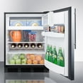 thumbnail image 4 of Freestanding counter height refrigerator-freezer for residential use, cycle defrost with a stainless steel wrapped door, thin handle, and white cabinet, 4 of 4